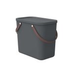 Conteneur de stockage rotho albula bac de tri de 25 litres - couleur anthracite