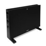 Convecteur lectrique 2000w ? noir ? avec ventilateur turbo - thermostat rglable - 2 positions de chauffage ...