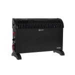 Convecteur avec minuterie et ventilateur turbo - mesko ms 7741b - 3 niveaux de puissance : 750w 1250w ...