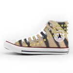 Converse all star personnalis imprims et clout - chaussures  la main - produit italien - tiger