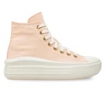Chaussures femme converse chuck taylor all star move - rose - lacets - textile