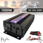 Convertisseur 1000w 12v 220v convertisseur de tension power inverteronduleur transformateur avec allume ...