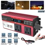 Convertisseur 1000w - onduleur convertisseur 12v 220v pour voiture caravane bateaucampingvoyage