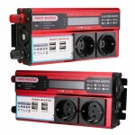 Convertisseur de tension - non spécifié - 1000w - 4 ports usb - efficacité 08 - affichage led Convertisseur de tension - non spécifié - 1000w - 4 ports usb - efficacité 08 - affichage led