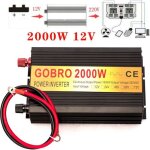 Convertisseur 12v / 220v 2000w pur sinus ecran lcd - onduleur