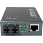 Convertisseur de m�dias - levelone - gvt - 2013 - rj45 vers sc - gigabit poe pse - 05 km