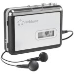 Convertisseur numrique de cassettes audio renkforce rf - cp - 170 avec couteurs