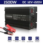 Convertisseur pur sinus 1500w - onduleur convertisseur 12v 220v pour voiture caravane bateau camping ... Convertisseur pur sinus 1500w - onduleur convertisseur 12v 220v pour voiture caravane bateau camping ...