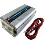 Convertisseur de tension - htc technic - 12v / 220 v - puissance 1000 w - avec 2 prises secteur
