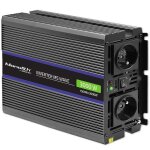 Convertisseur de tension - qoltec - 1500w / 3000w - onde sinuso�dale - couleur noire
