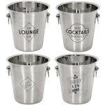 Seau à glace - cook concept - kv7014 - acier inoxydable - gris inox brossé - d22 x h21 cm Seau à glace - cook concept - kv7014 - acier inoxydable - gris inox brossé - d22 x h21 cm