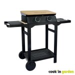 Cookin garden plancha gaz sur chariot dune 60 - 2 feux - 4 kw - l 131xl 60xh 103 cm - surface cuisson ... Cookin garden plancha gaz sur chariot dune 60 - 2 feux - 4 kw - l 131xl 60xh 103 cm - surface cuisson ...