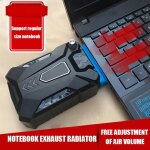 Cool refroidisseur pc portable ventilateur haute performance pour refroidissement rapide extracteur dair ...