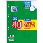 Copies doubles - oxford - 500 pages 90g seyes