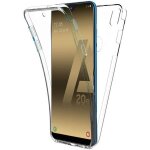 Coque 360 compatible samsung galaxy a20e 100% transparente 360 protection int�grale avant souple + arri�re ...