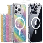 Coque et accessoires - massilia tech - iphone 14 - kit 9 en 1 - transparent - 5 feuilles strass