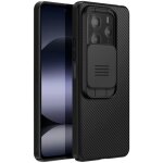 Coque antichoc - nillkin - xiaomi redmi note 14 5g - noir - cache camra coulissant - antidrapant