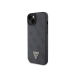 Coque pour apple iphone 15 triangle strass 4g guess noir