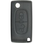 Coque de cl� + lame compatible peugeot - citro�n 2 boutons