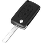 Coque cl� pour peugeot expert 407 307 207 308 citroen c3 picasso c5 - ce0523 - 3 boutons coffre - sans ...