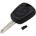 Coque cl tlcommande bip plip pour peugeot 106 206 206cc 307 avec transpondeur vierge id46 pcf7936