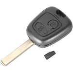 Coque cl tlcommande pour peugeot citroen psa 107 207 307 c1 c2 c3 + lame vierge avec transpondeur ...