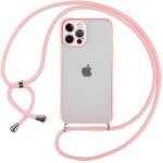 Coque - pour iphone - 11 pro max - rose - semi - transparente - anti - choc