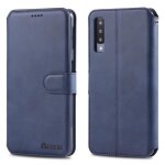 Coque galaxy a7 2018 a750f etui portefeuille en cuir pu premium flip cover avec stand housse pour samsung ...