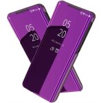 Housse - samsung - galaxy s20 - flip cover - violet - protection miroir