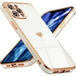 Coque de protection - luxe - pour iphone 12 pro - antichoc - tpu - motif coeur mignon