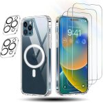 Coque pour iphone 13 pro max - massilia tech - transparent - ultra - fin - compatible magsafe - anti ...