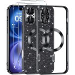 Coque pour iphone 16 et 2 vitres trempé + feuille strass magsafe transparent massilia tech brillant noir ... Coque pour iphone 16 et 2 vitres trempé + feuille strass magsafe transparent massilia tech brillant noir ...