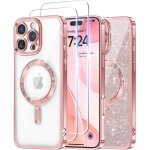 Coque pour iphone 16 pro et 2 vitres trempé + feuille strass magsafe transparent massilia tech brillant ... Coque pour iphone 16 pro et 2 vitres trempé + feuille strass magsafe transparent massilia tech brillant ...