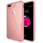 Coque pour iphone se 2020 bumper hybride rigide antichoc rose