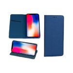 Coque iphone se 3 2022 / 2020 / 8 / 7 - etui housse portefeuille fermeture magn�tique bleu marine