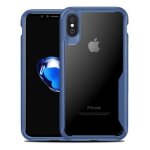 Coque pour iphone xr bumper hybride rigide antichoc bleu marine