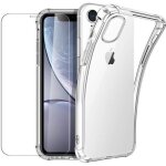 Coque iphone xr + verre trempé protection écran housse etui transparent silicone tpu [bumper avec coins ... Coque iphone xr + verre trempé protection écran housse etui transparent silicone tpu [bumper avec coins ...