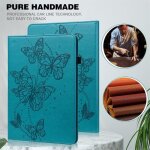 Coque pour lenovo tab m10 fhd plus 10. 3 housse tablette tui embossage papillon bleu de cover protection ...