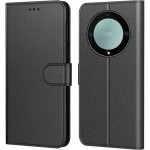 Coque � rabat portefeuille - massilia tech - honor magic 6 lite - simili cuir - noir - 3 emplacements ...