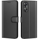 Coque oppo a17 pochette etui housse cuir � clapet avec fermeture magn�tique et multifonction noir - new&teck ...