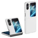 Coque pour oppo find n2 flip 5g - housse etui rigide 360 integrale (avant et arriere) - blanc