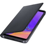 Coque original samsung flip livro / portefeuille ef - wa750 samsung galaxy a7 2018 - couleur:noir