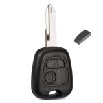 Coque plip cl tlcommande pour peugeot 106 206 206cc 306 + 1 transpondeur puce anti dmarrage vierge ...