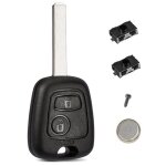 Coque plip cl tlcommande pour peugeot 107 207 307 407 pour citroen c1 c2 c3 c4 c5 pour toyota aygo ...