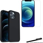 Coque de protection noir + verre tremp 2. 5d pour apple iphone 12 mini avec stylet toproduits