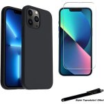 Coque de protection noir + verre tremp� pour iphone 13 pro max avec stylet toproduits�
