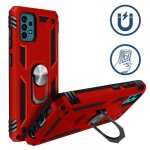 Coque de protection rouge pour samsung galaxy a52 5g (65) avec anneau support et bordure renforc�e