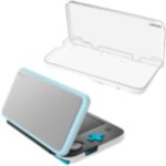 Coque de protection transparente pour nintendo new 2ds xl