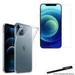 Coque de protection transparente + verre tremp� 2. 5d pour apple iphone 12 pro avec stylet toproduits� ...