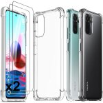 Coque - massilia tech - redmi note 10 / 10s - protection antichocs - bords renforc�s - 2 vitres verre ...